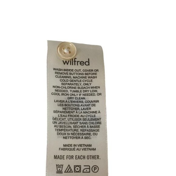 WILFRED White Cadence Blouse Size L - Picture 8 of 9